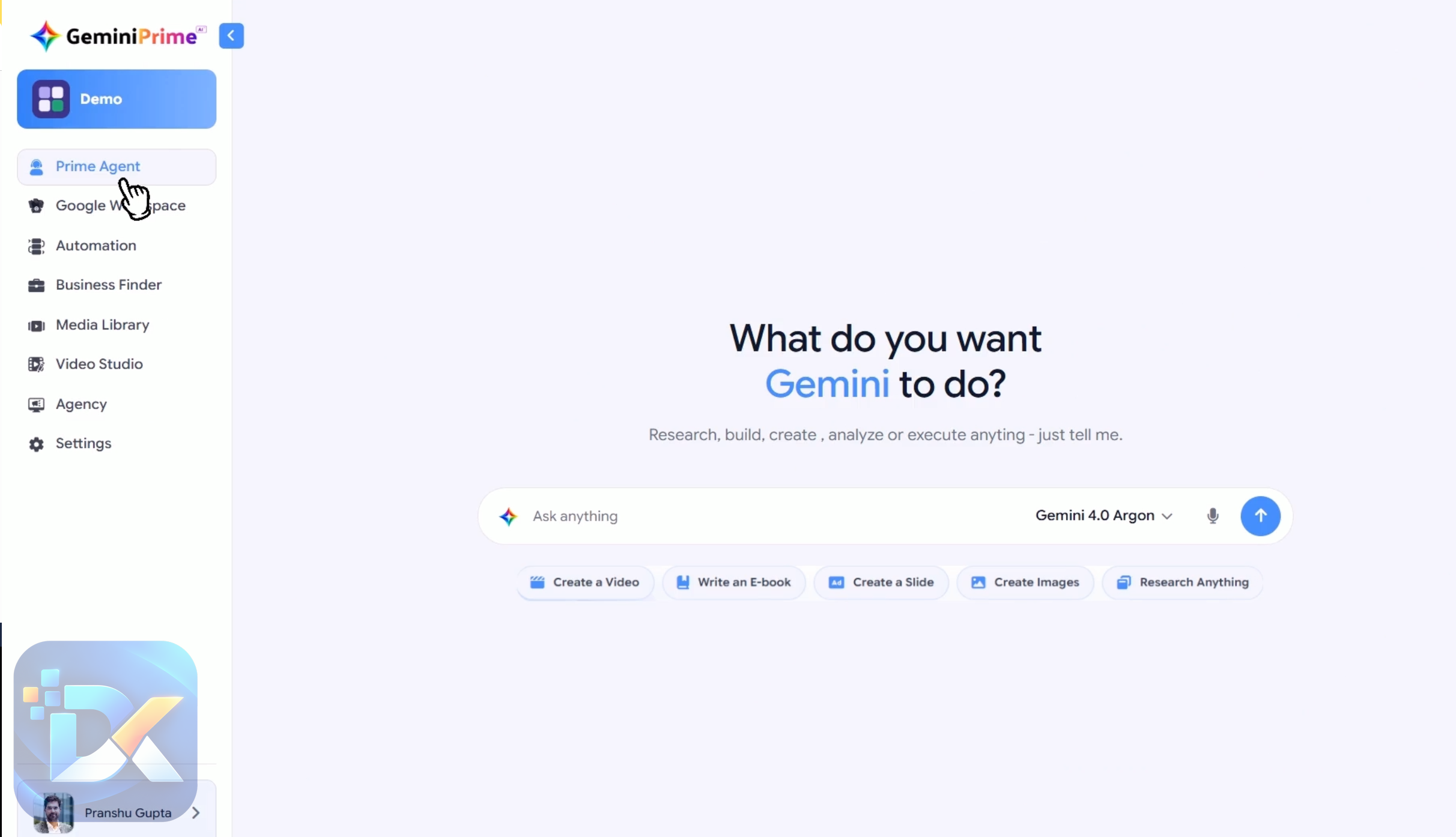 GeminiPrime AI Demo