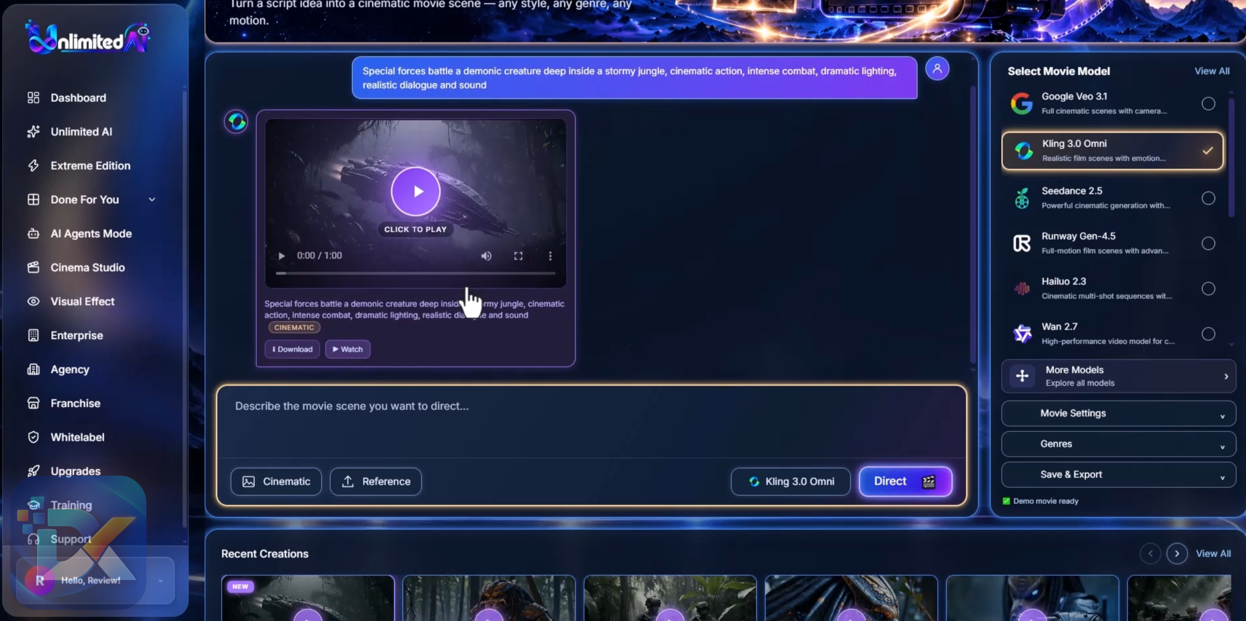 Unlimited AI Demo